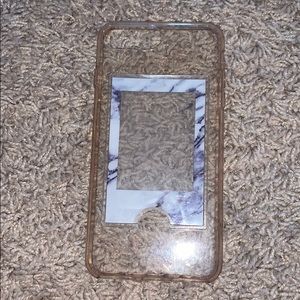 iphone case with place to put polaroid picture